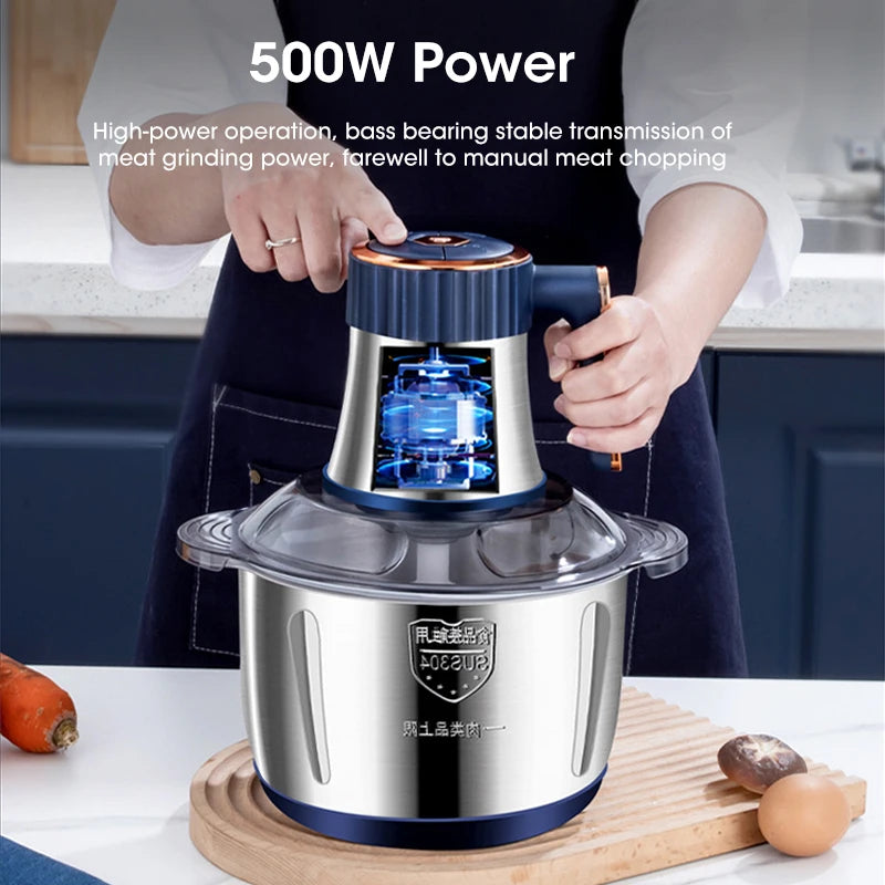 304 Stainless Steel Electric Vegetable and Meat Chopper