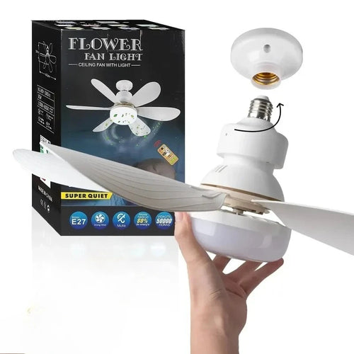 30W LED Ceiling Fan Light with Remote Control and Dimmable Function