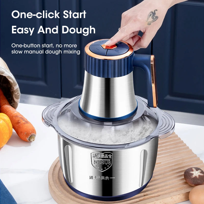 Large Capacity 5L Food Chopper and Meat Mincer